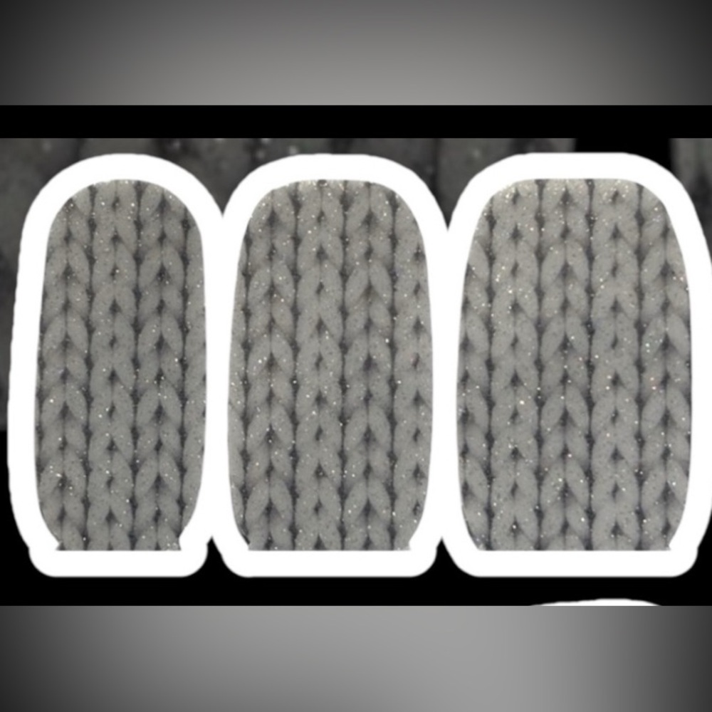 Color Street Nail Strips. Gray & Silver Iridescent  Patterned Nail Wraps. NWT